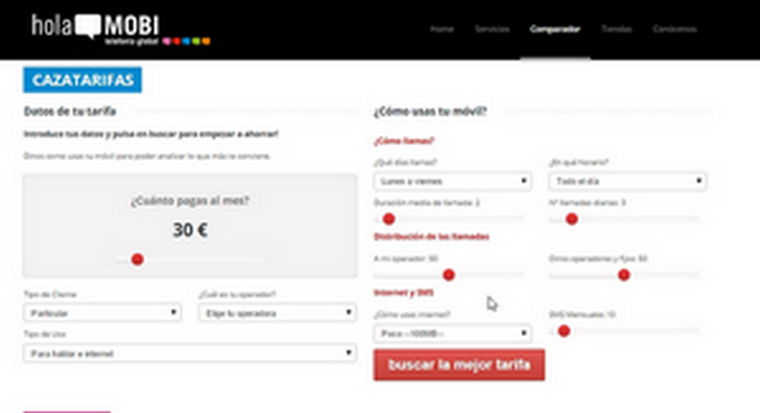 Cazatarifas, el comparador móvil exclusivo de holaMOBI
